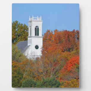 Photo Plaque de scène d'automne