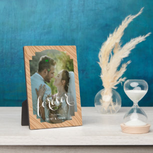 Photo Plaque de souvenir de mariage 13x18 cm avec cheval