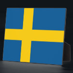 Photo Plaque de Swedish<br><div class="desc">Awesome en plaques with Flag of Sweden. This product its customizable.</div>