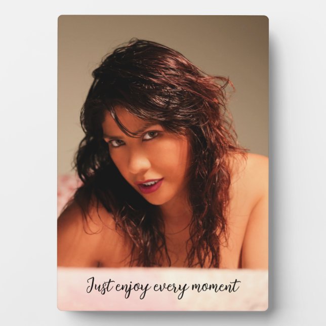 Photo Plaque de table à l'Easel - Profitez de chaque M.. (Devant)