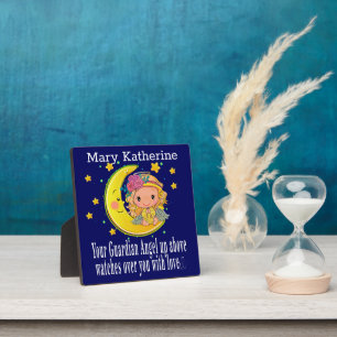 Photo Plaque de table Angel Guardian avec Easel