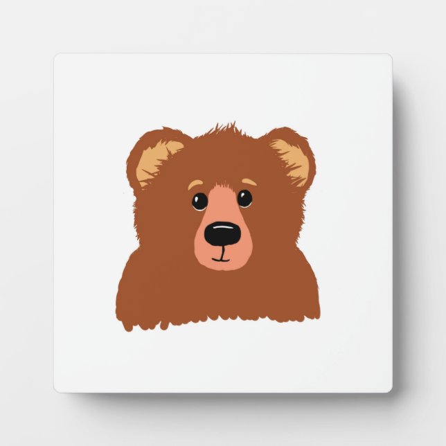 Photo Plaque de table avec chevalet en forme d'ours (Devant)