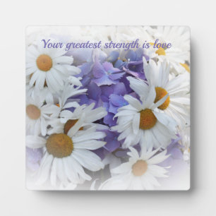 Photo Plaque de table avec chevalet et mots de sagesse
