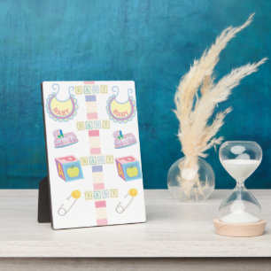 Photo Plaque de table avec Easel Baby