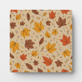 Photo Plaque de table avec Easel : Feuilles d'automne