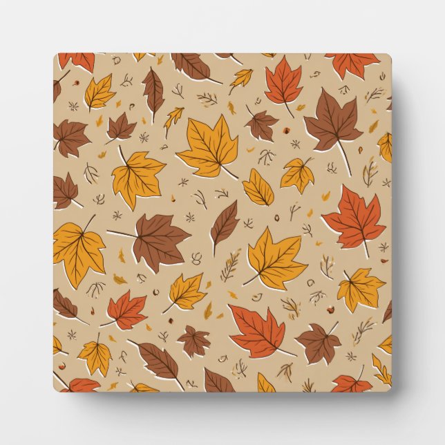 Photo Plaque de table avec Easel : Feuilles d'automne (Devant)