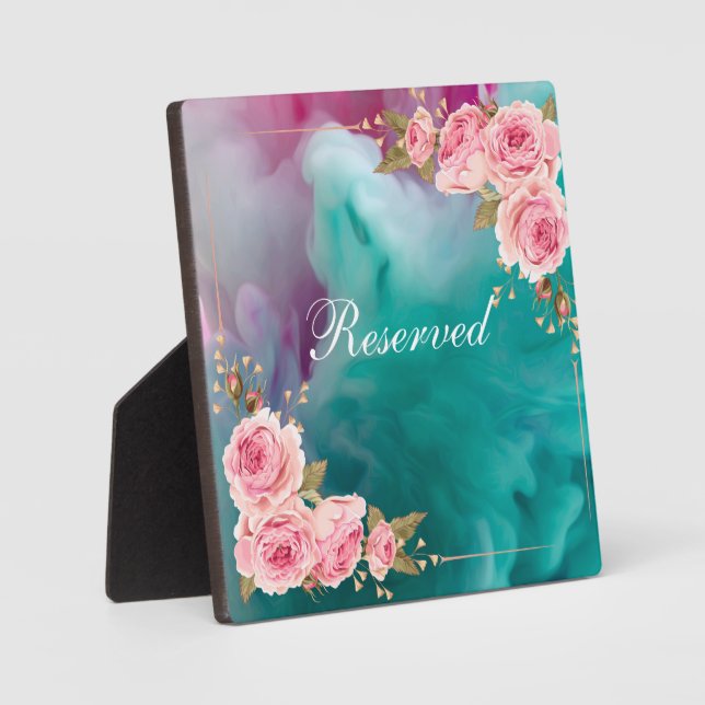 Photo Plaque de table avec Vitrine d'acier Votre Bien-Ai (Recto)