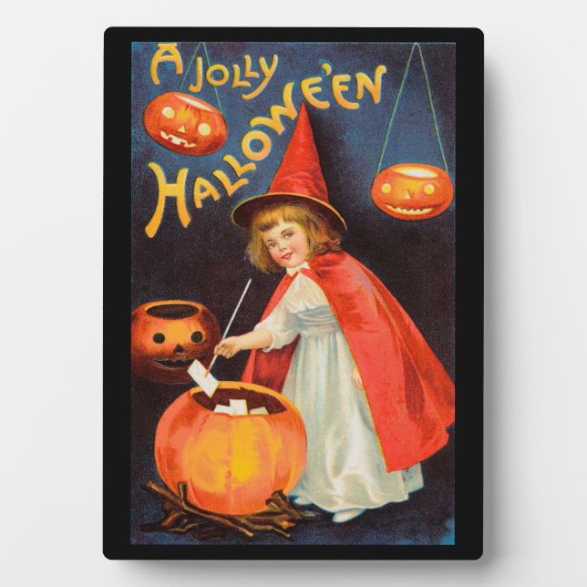 Photo Plaque de table d'Halloween vintage (Devant)