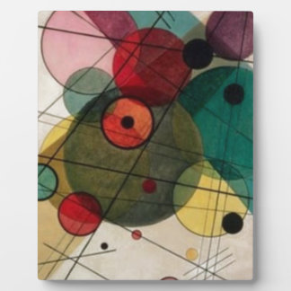 Photo Plaque de table Kandinsky Circles avec Easel