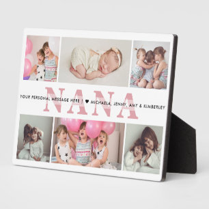Photo Plaque de table personnalisé avec 6 photos et text