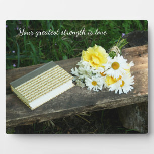 Photo Plaque de table Words of Wisdom avec Easel