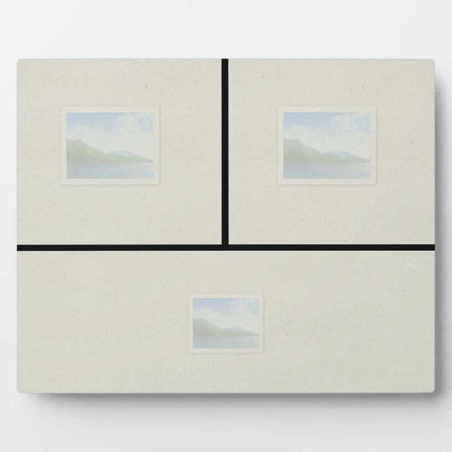 Photo Plaque de tableau 8x10 - 3 images Pano inférieur (Devant)