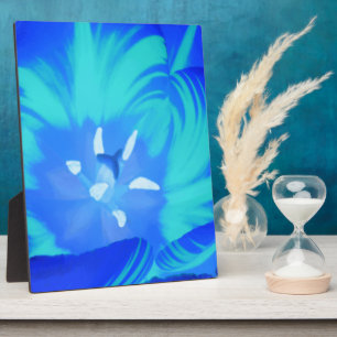 Photo Plaque de tulipe bleu clair
