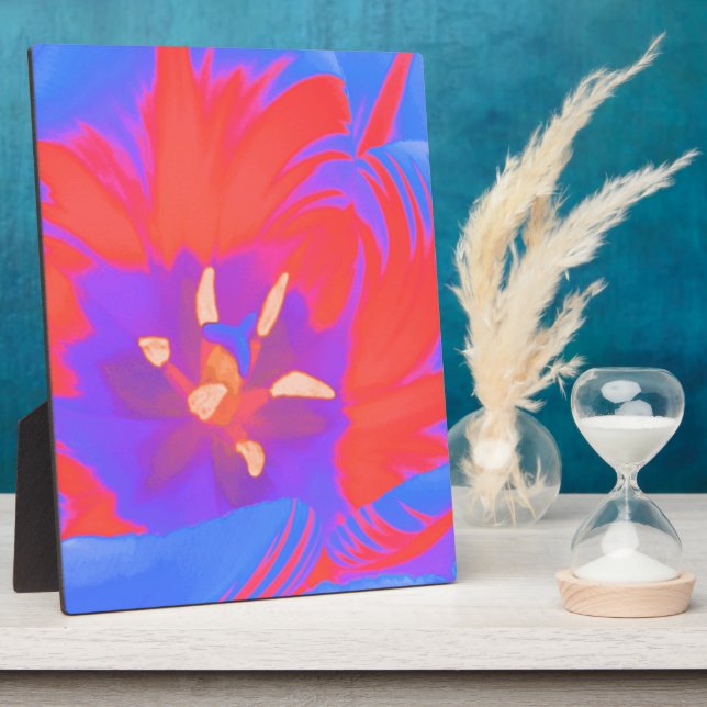 Photo Plaque de tulipe fluorescente (Côté)
