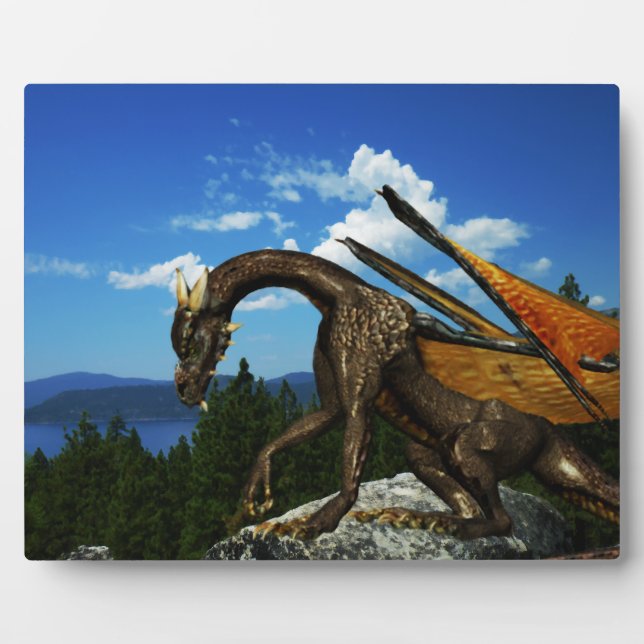 Photo Plaque de vue sur le lac (Devant)