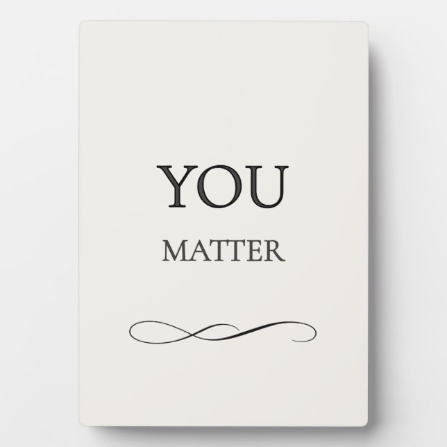 Photo Plaque d'encouragement Vous Comptez (Devant)