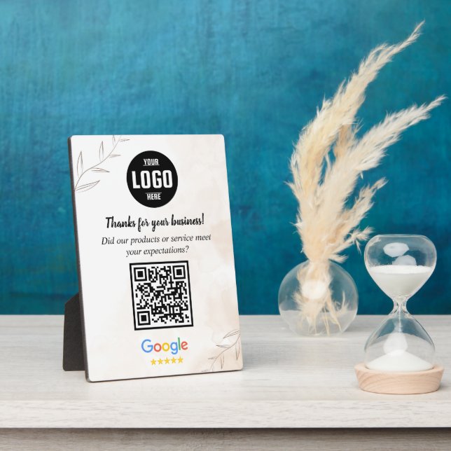 Photo Plaque d'entreprise avec code QR personnalisé pour (Côté)