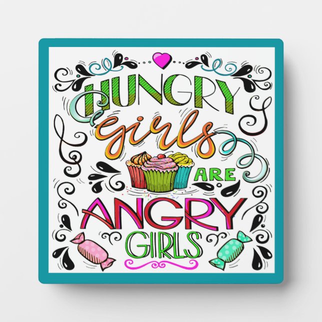 Photo Plaque d'Humour affamée (Devant)