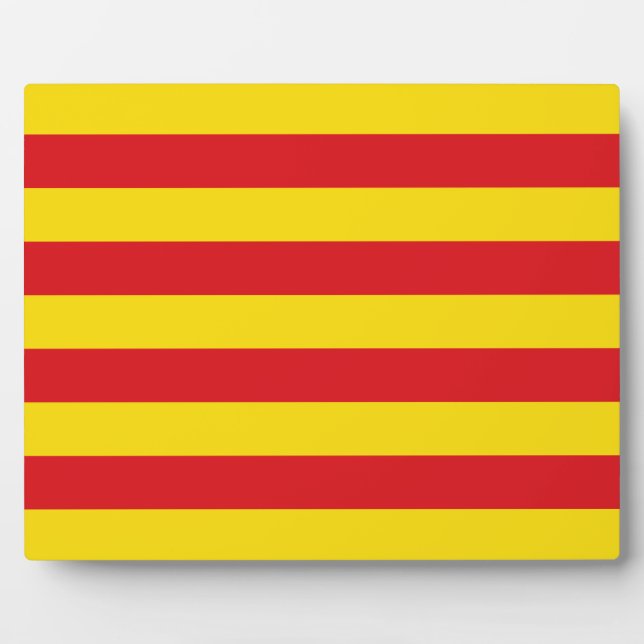 Photo Plaque Drapeau Catalogne (Devant)