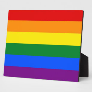Photo Plaque drapeau de la Fierté LGBT Rainbow