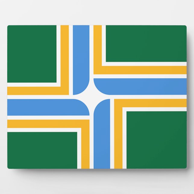 Photo Plaque drapeau de Portland City (Devant)