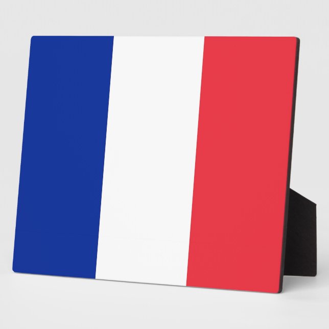 Photo Plaque Drapeau Français (Côté)