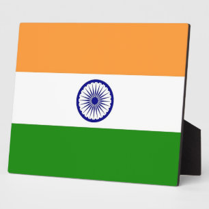 Photo Plaque Drapeau Indien