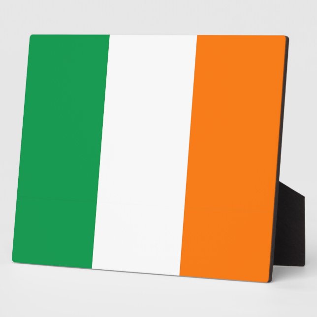 Photo Plaque drapeau irlandais (Côté)