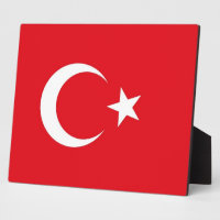 Plaque Drapeau Turque