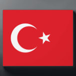 Photo Plaque Drapeau Turquie<br><div class="desc">Plaque Drapeau Turquie</div>