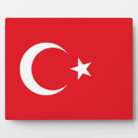Plaque Drapeau Turquie