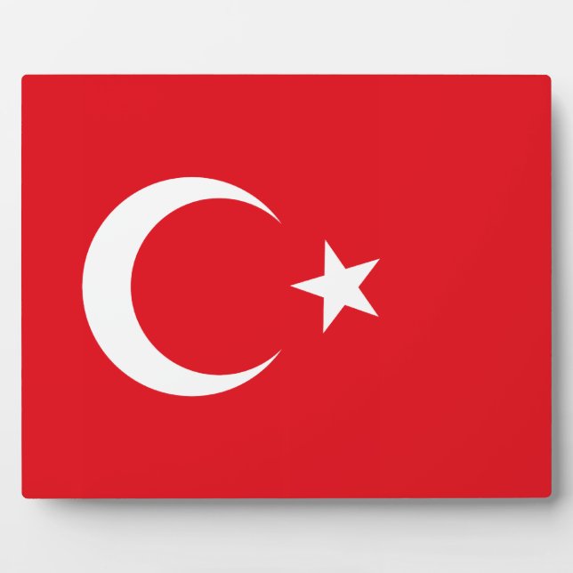 Photo Plaque Drapeau Turquie (Devant)