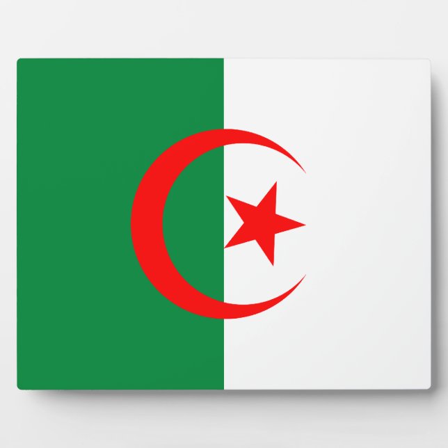 Photo Plaque du drapeau algérien (Devant)