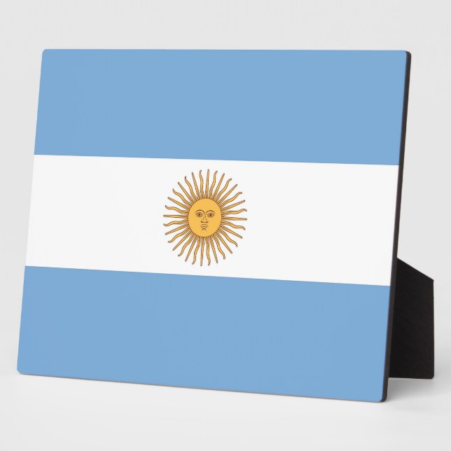 Photo Plaque du drapeau argentin (Côté)