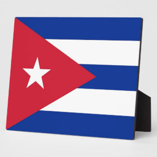 Photo Plaque du drapeau cubanais