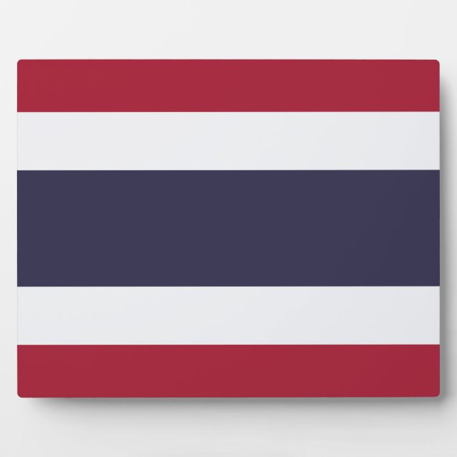 Photo Plaque du drapeau de la Thaïlande (Devant)