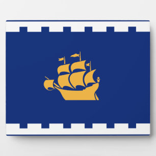 Photo Plaque du drapeau de la ville de Québec