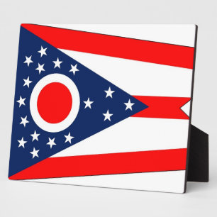 Photo Plaque du drapeau de l'État de l'Ohio