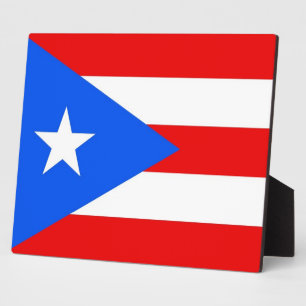 Photo Plaque du drapeau de l'État de Porto Rico