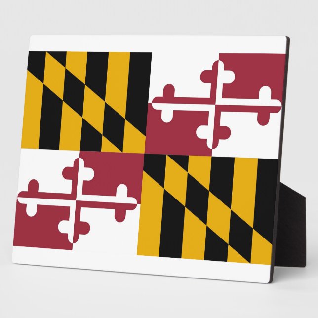 Photo Plaque du drapeau de l'État du Maryland (Côté)