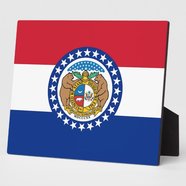 Photo Plaque du drapeau de l'État du Missouri (Côté)