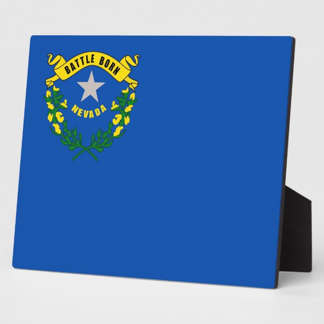 Photo Plaque du drapeau de l'État du Nevada (Côté)