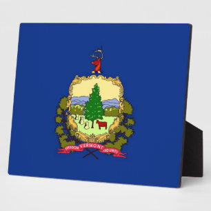 Photo Plaque du drapeau de l'État du Vermont
