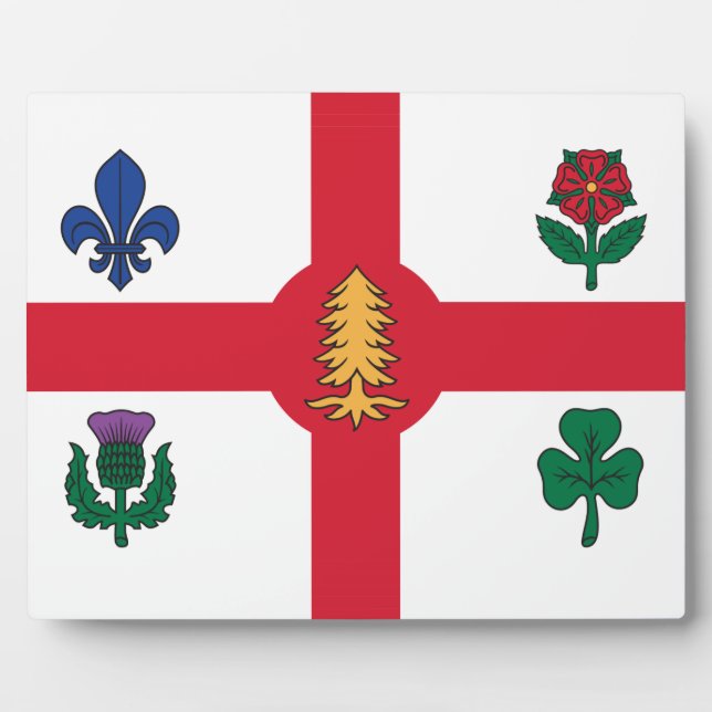 Photo Plaque du drapeau de Montréal (Devant)