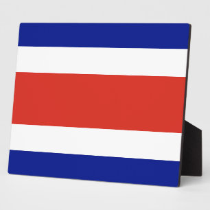 Photo Plaque du drapeau du Costa Rica