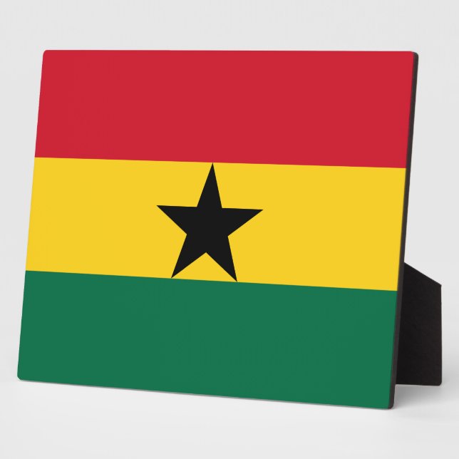 Photo Plaque du drapeau du Ghana (Côté)