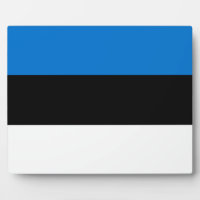 Plaque du drapeau estonien