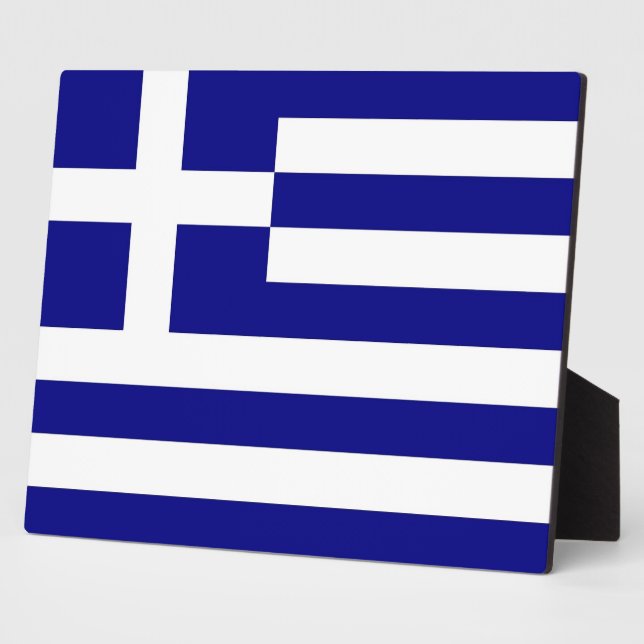 Photo Plaque du drapeau grec (Côté)