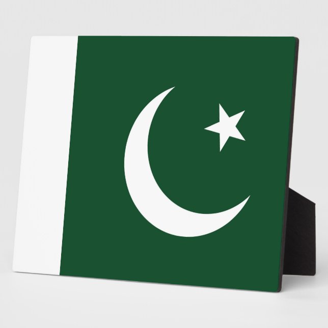 Photo Plaque du drapeau pakistanais (Côté)