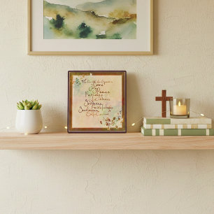 Photo Plaque du Fruit de l'Esprit